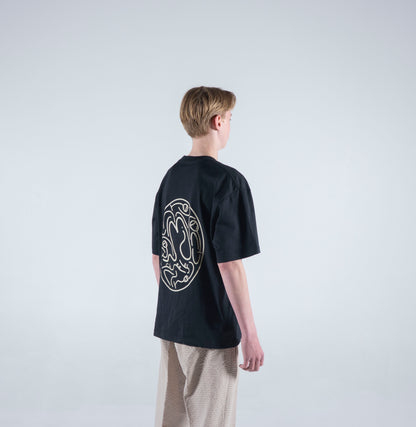 "Sip & Smile" Black Tee