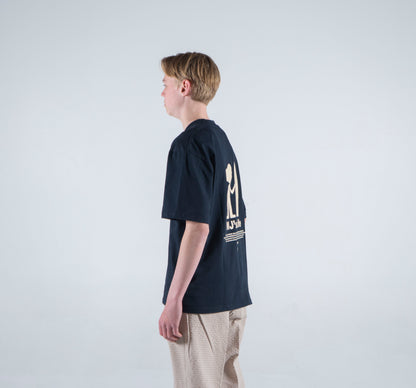 "Little Waves" Navy Tee