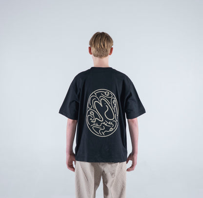 "Sip & Smile" Black Tee