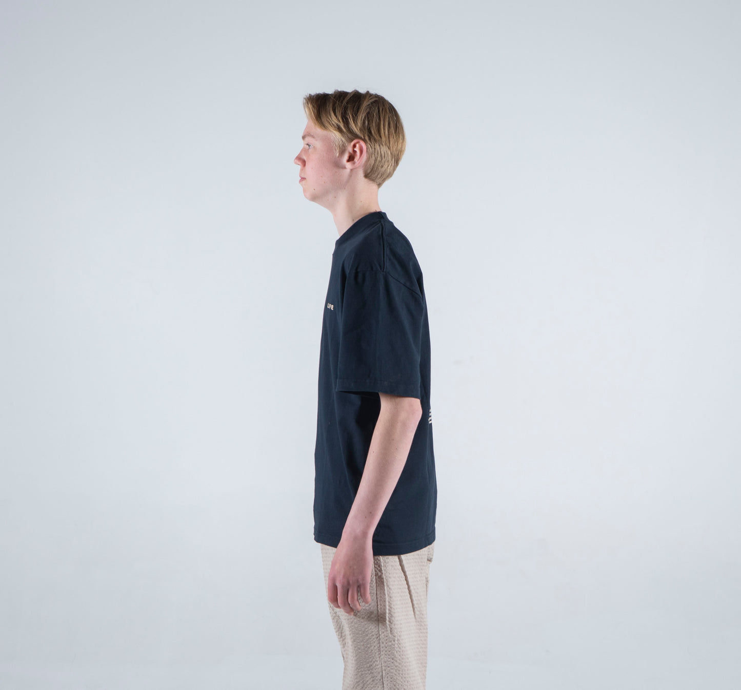 "Little Waves" Navy Tee